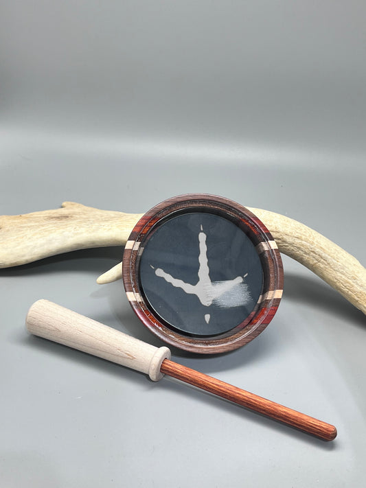 Laminate (Walnut/bloodwood/holly) Glass/Slate Black Turkey Track